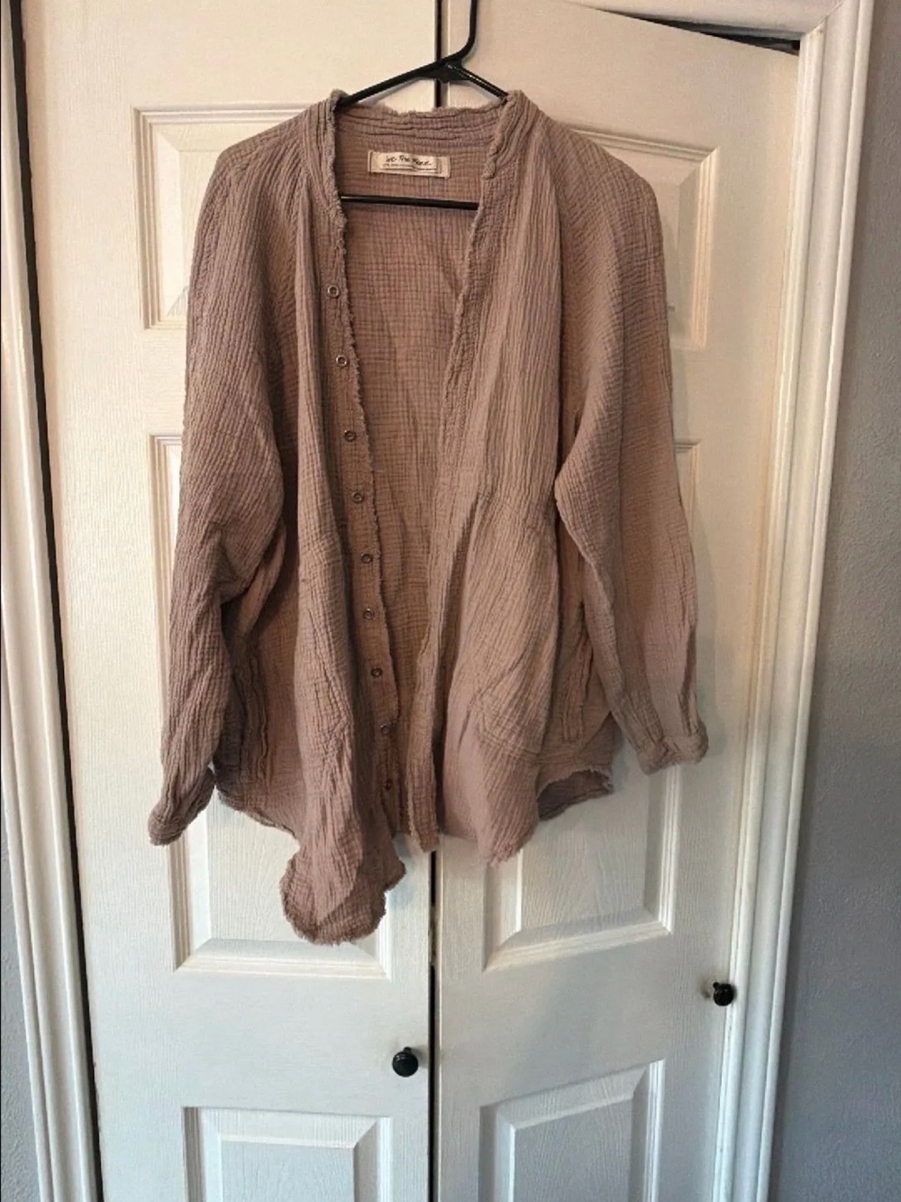 Free people We The Free Button-Front shirt in Taupe